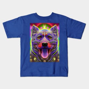 Dharma Dog (16) - Trippy Psychedelic Doggo Kids T-Shirt